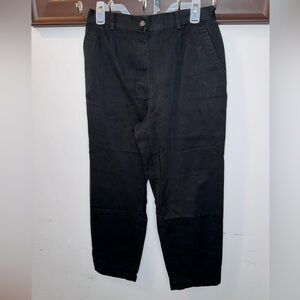 LL Bean Ladies Black Pants Size 12 Reg